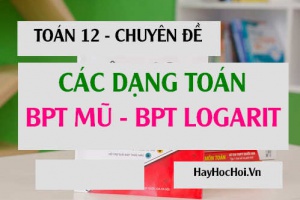 Các dạng toán bất phương trình mũ, bất phương trình logarit cách giải và bài tập - Toán 12 chuyên đề